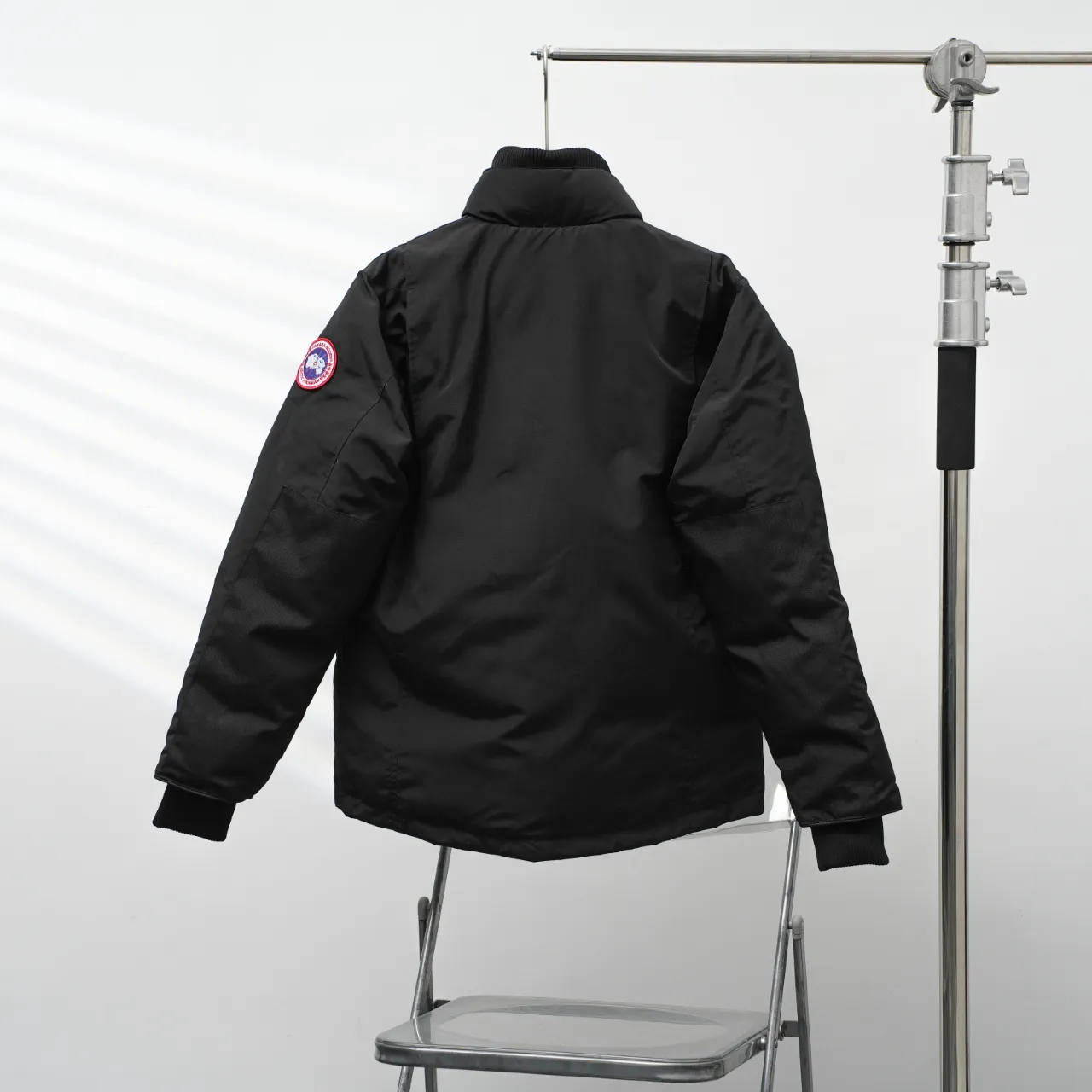 P740 CANADA GOOSE丨Canada Goose E24 sleeve logo stand collar down jacket Color: Black Size: XS-XXL